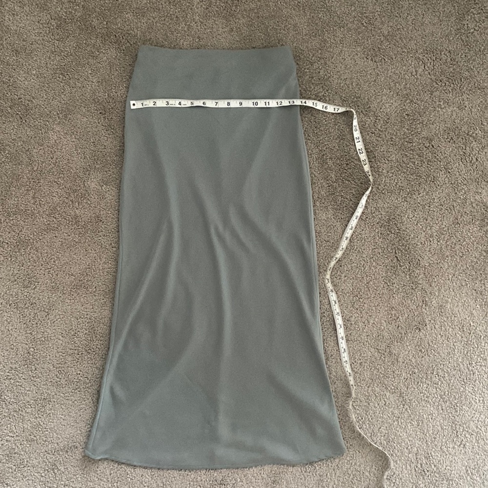 Long silky skirt